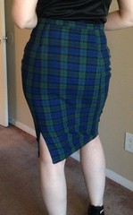 Plaid Pencil Skirt - After