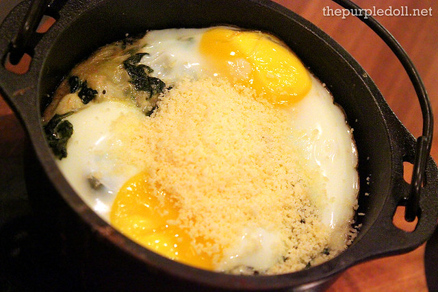 Parmesan Creamed Spinach with Organic Egg