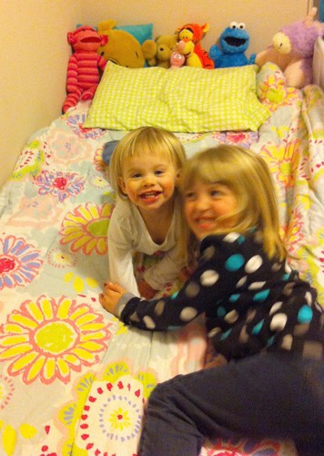 New big-girl bedding is both Lucy and Catie-approved.