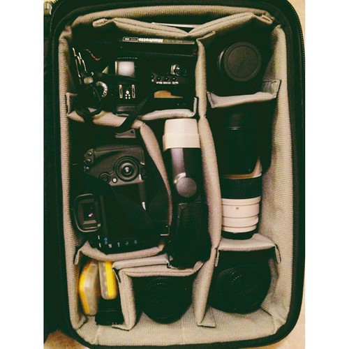 Packed and ready to shoot a wedding today!
