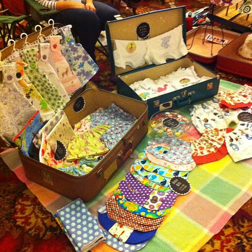 All set up and ready to sell at the Suitcase Rummage!