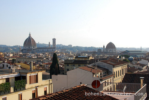 view of Florence from Plus Hostel roof (2)