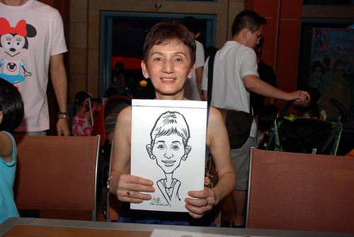 caricature live sketching for Mark Lee's daughter birthday party - 20