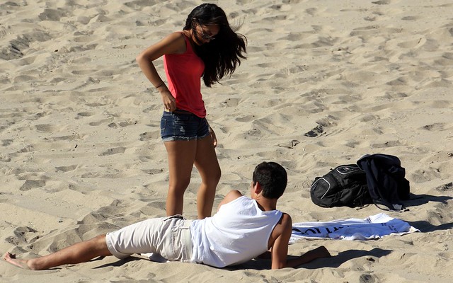 Santa Monica beach is the place for romance - California, USA
