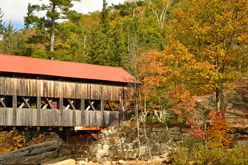 Albany Covered Bridge in Autumn by KAM918