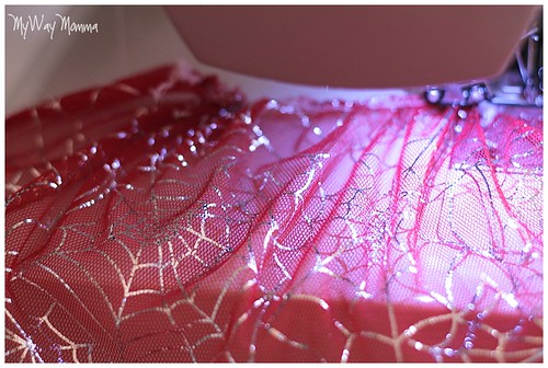 MWM Red 2 tier Halloween Skirt Oct 2012 30