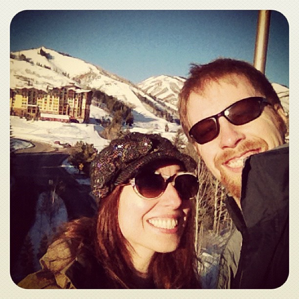 Just arrived at @thecanyons for a day of snowboarding + Sundance!