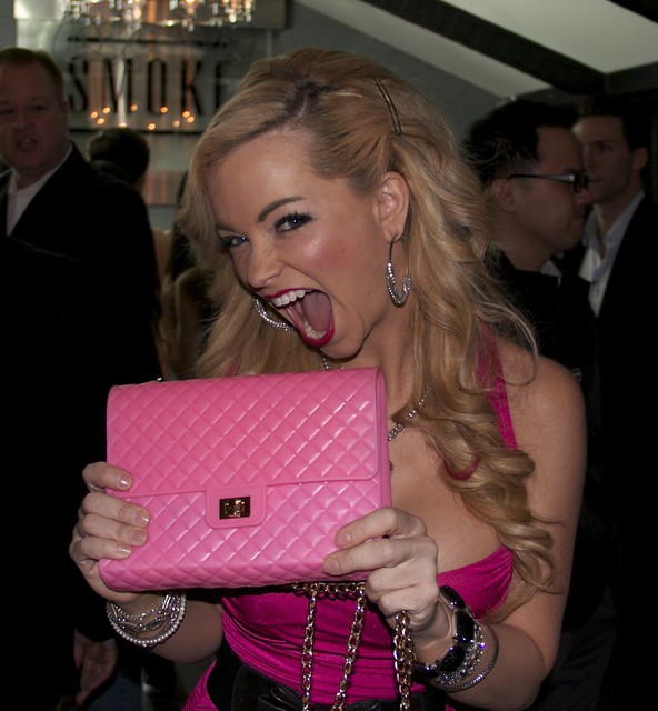 Mindy Robinson Actress, enjoying some SWAG from PopMolly, A Place Called Hollywood" Wrap Party