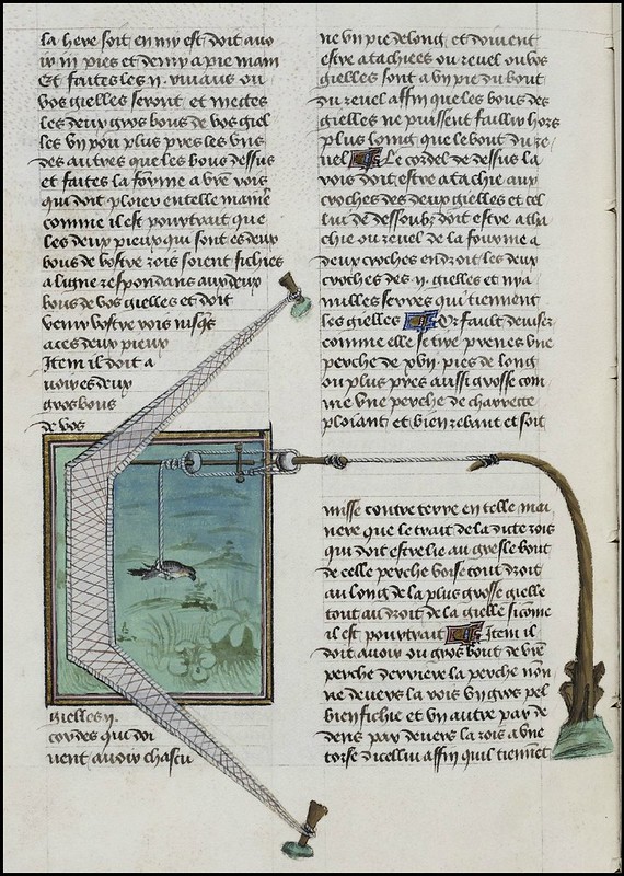 15th century illuminated manuscript miniature: Henri de Ferrières, Les Livres du roy Modus et de la royne Ratio 193