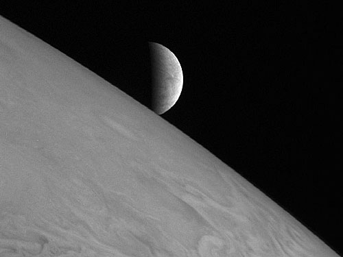 Ice moon Europa by New Horizons