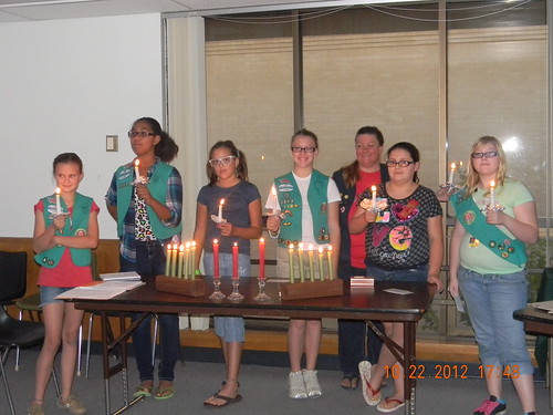 Girl Scout Candle Ceremony 10-22-12