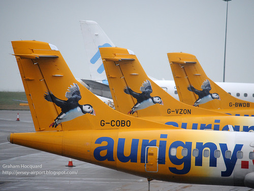 Aurigny ATR-72 line up at Jersey by Jersey Airport Photography