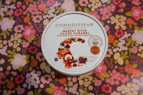 Connoisseur Salted caramel with chocolate coated hazelnuts ice cream