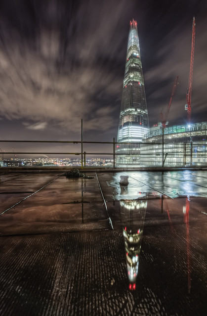 The Shard reflected