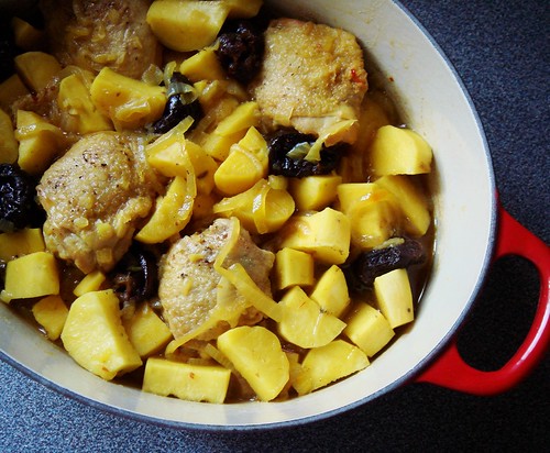 Chicken Tagine with Sweet Potatoes & Prunes