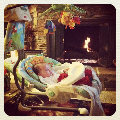swinging and sleeping by the fire. can you say spoiled?