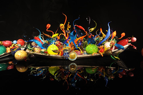 Boat of glass, reflection, Eye candy, Dale Chihuly's Glass and Garden, Seattle Center, Washington, USA by Wonderlane