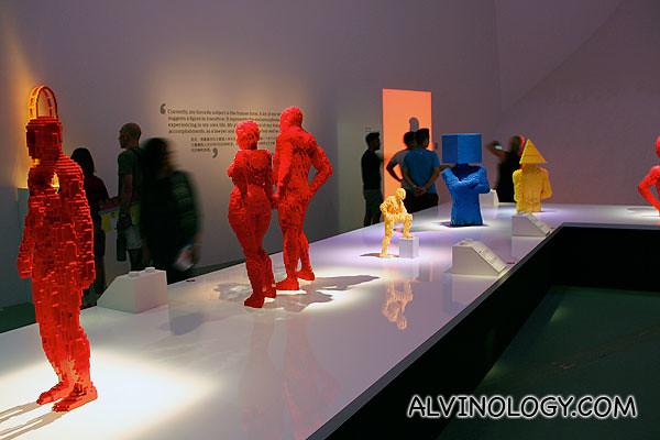 Gallery featuring many of Sawaya's human form sculptures 