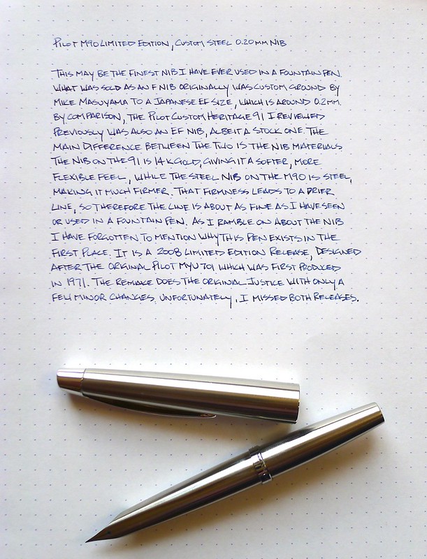 My Fountain Pen Education: The Pilot M90 Limited Edition — The Pen 