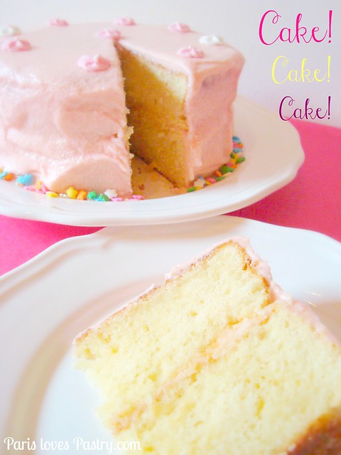 Super Simple Pink Layer Cake