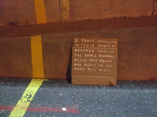 Daniel Lehan 'Cardboard Poems - The Night' image by: D. Lehan