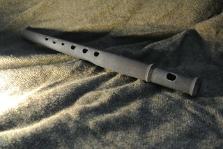 Soprano tapered folk flute, black strong and flexible