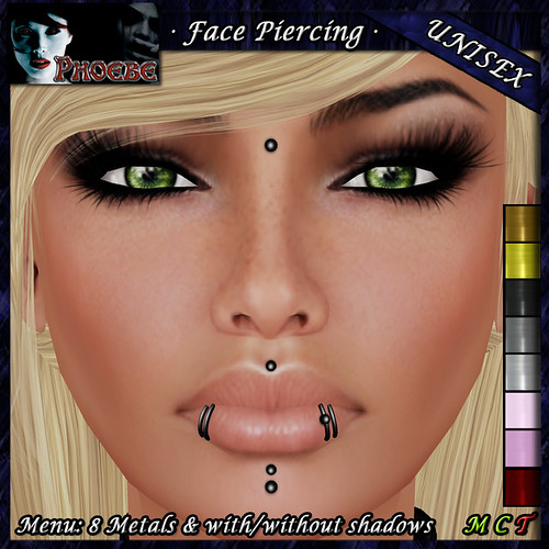 [$75L PROMO] *P* Unisex Face Piercing K9 ~8 Metals~