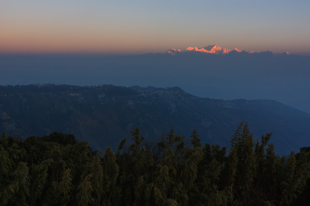 First Light On Kanchenjunga