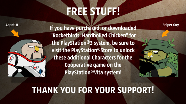 Rocketbirds: Hardboiled Chicken on PS Vita