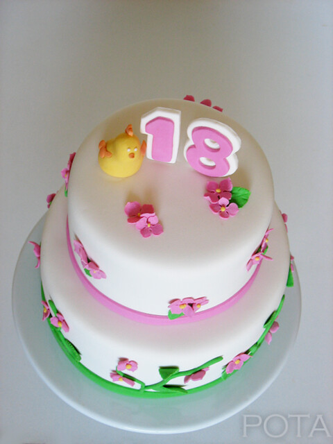 Gâteau d'anniversaire pour les 18 ans