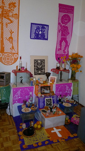 Day of the Dead altar at the hotel