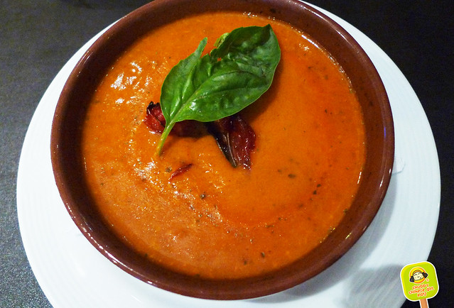 tomato soup at Villa Mansa Wine Hotel