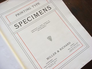 Miller & Richard type specimen book