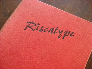 Riscatype type specimen book