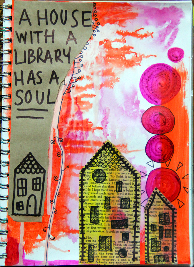 A house with a library has a soul