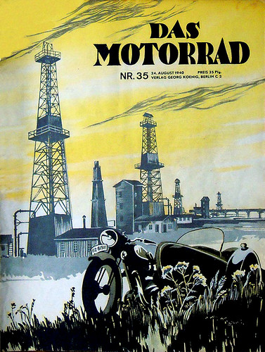 1940 German moto touring oil fields by bullittmcqueen