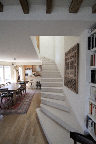 Stairs & Dining room Boule Rouge
