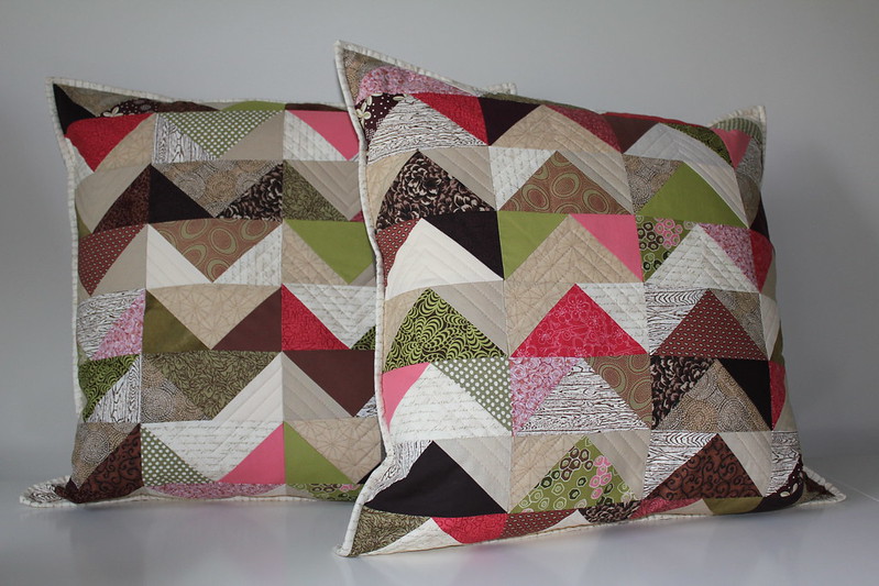 Chevron Geese Pillows Finished