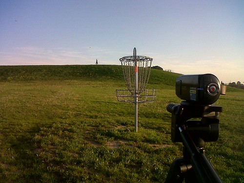 Disc Golf Basket: Video Camera Pic