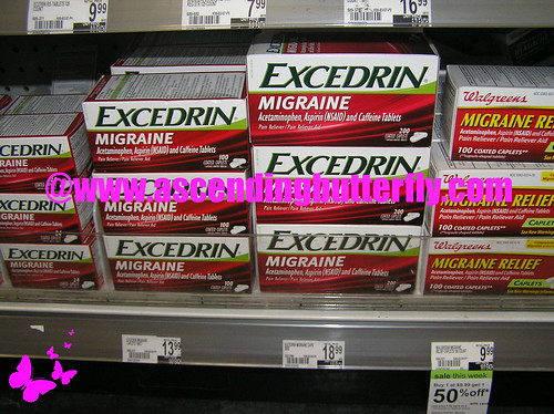 Excedrin Migraine in store Display 01 at Duane Reade Herald Square WATERMARKED