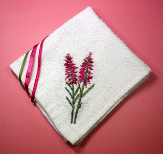 Ribbon Embroidered Face Cloth