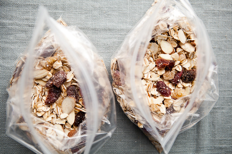 Cranberry Ginger Oatmeal ready for travel