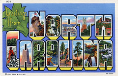 North Carolina Large Letter Postcards