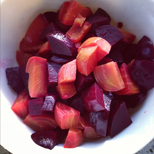 Roasted beets will be joined with rosemary dressing, shallots and tangerines