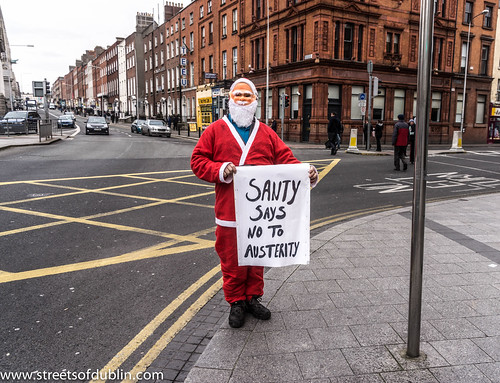 Santy Says No To Austerity by infomatique