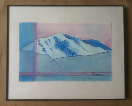 Colorado Drawings: Aspen (Framed) by randubnick