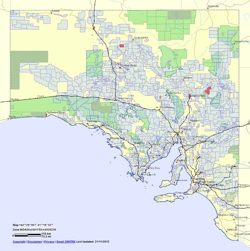 sa 03 - south australia - reserves with restricted exploration or none and mineral exploration licences