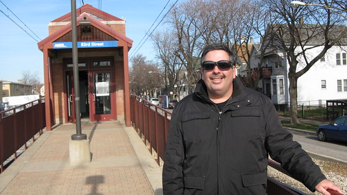 Eddie K at the East 83rd Street Metra commuter rail station in the South Chicago neighborhood.  Chicago Illinois. Sunday, November 25th, 2012. by Eddie from Chicago