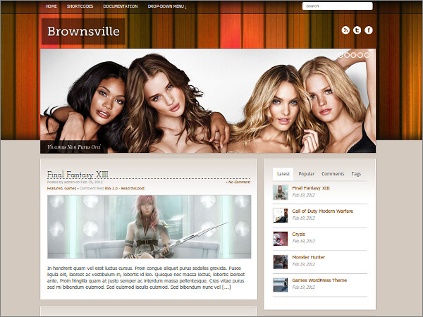 Brownsville Free WordPress Theme