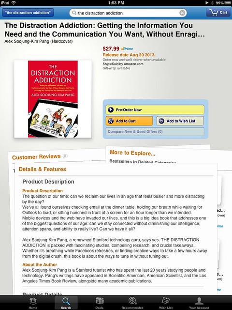 Distraction Addiction on Amazon